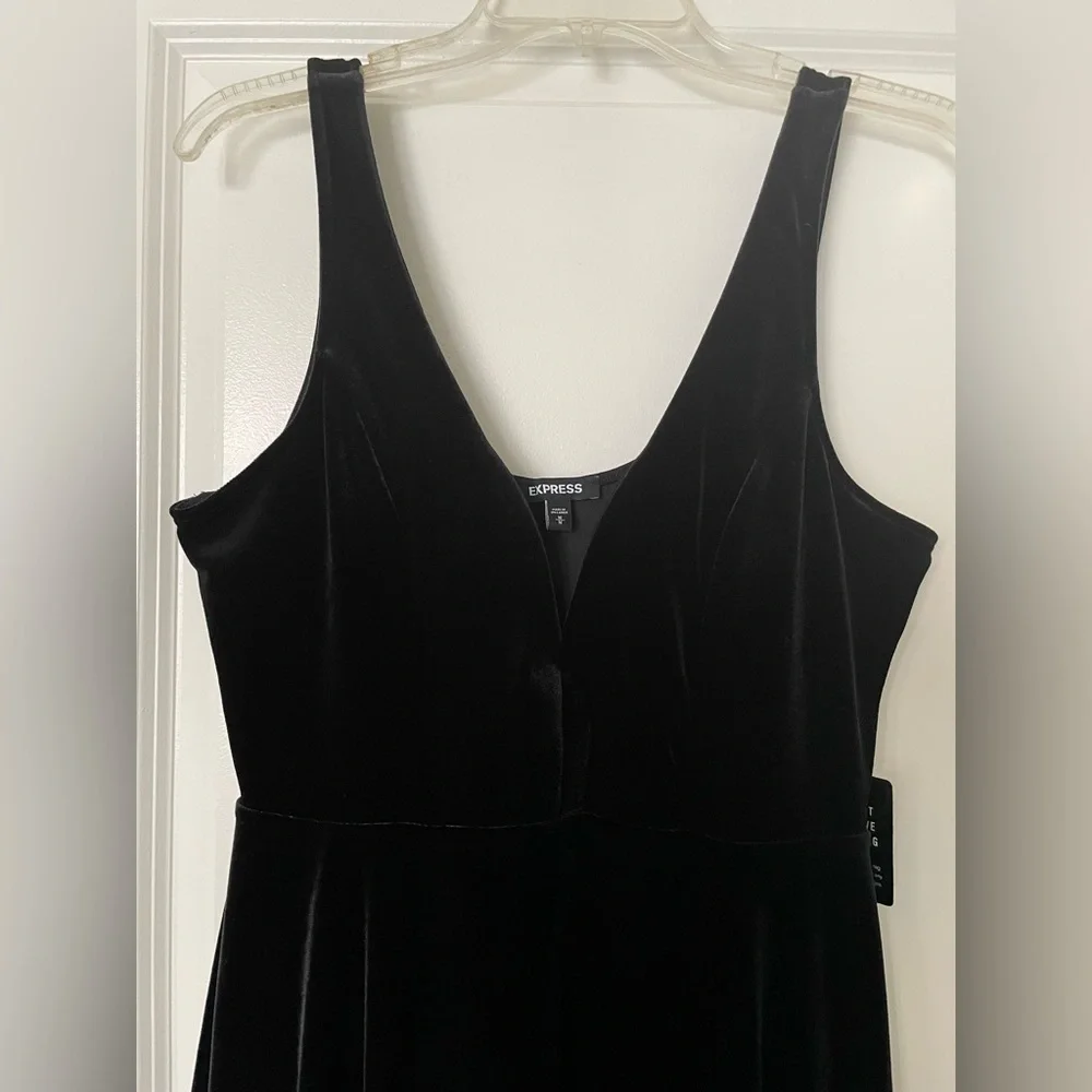 Express Velour Dress - Picture 2 of 5